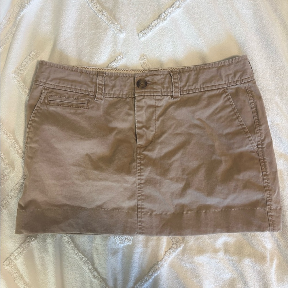 Vintage Khaki Mini Skirt
